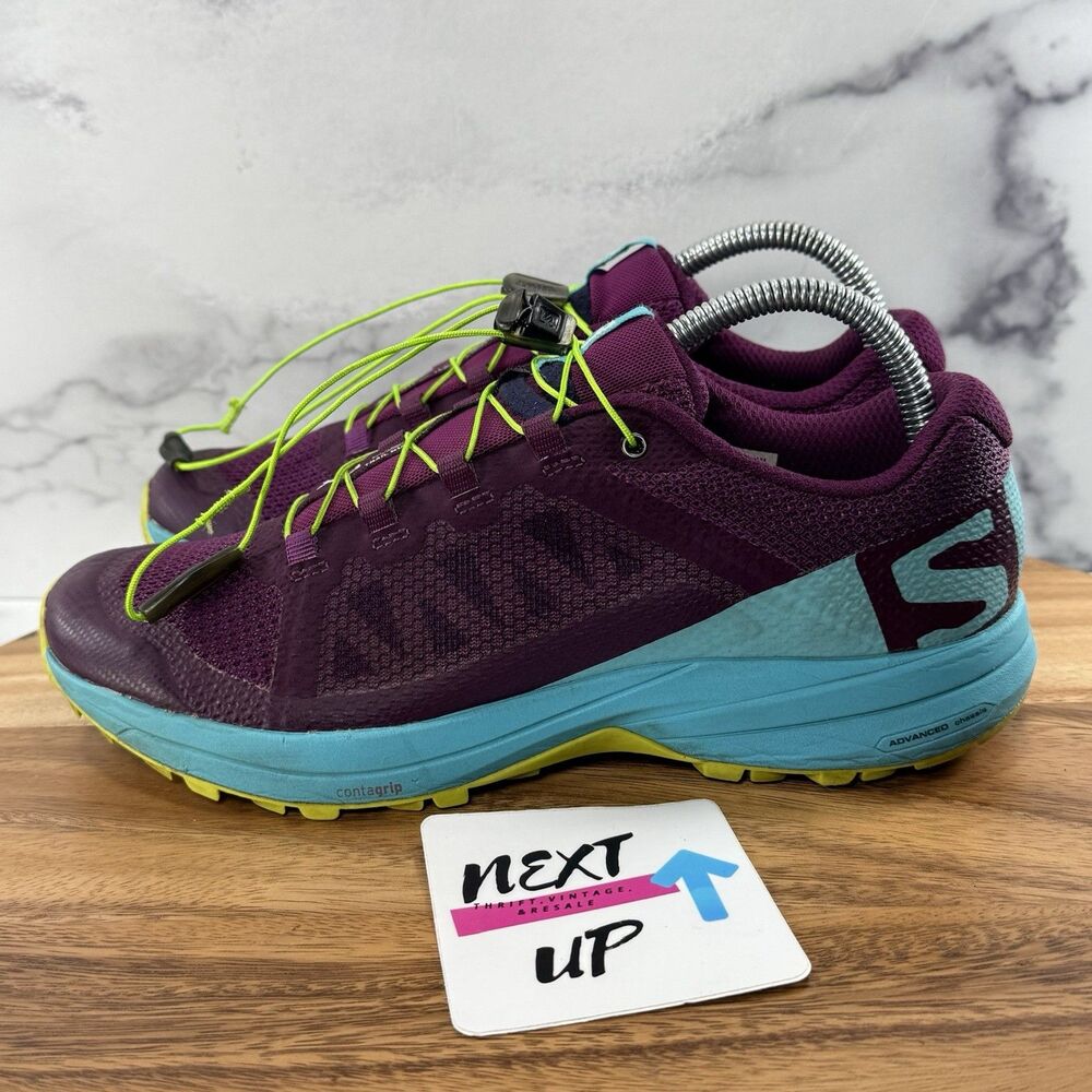 Women’s Size 8-Salomon XA Elevate Purple Trail Athletic Running Hiking Sneakers
